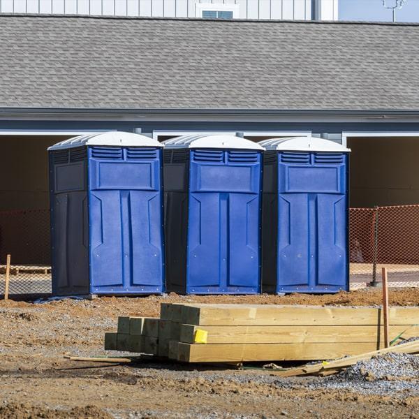 Heavy-duty construction site porta potty in Moses Lake, Washington